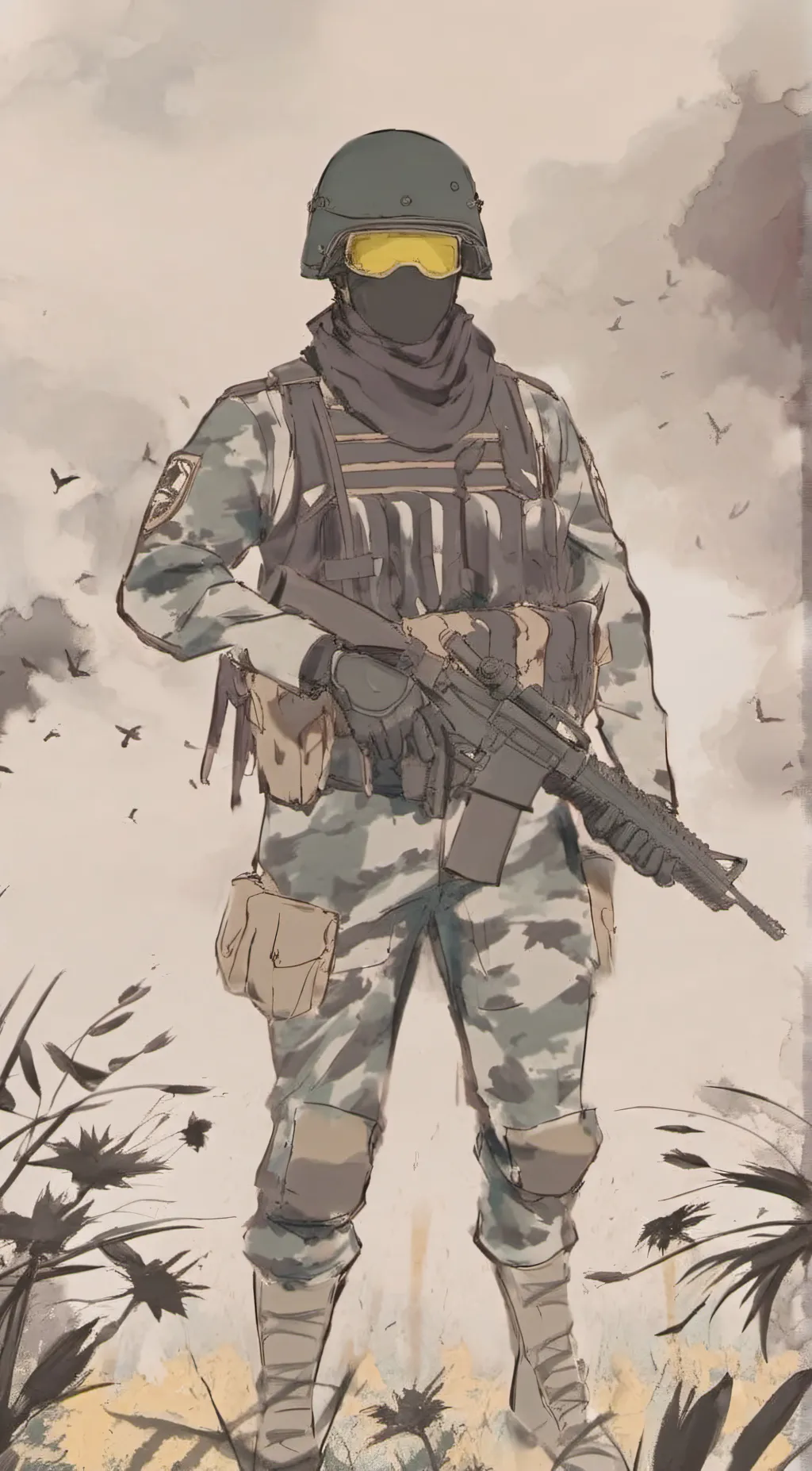 ai character: Bush background