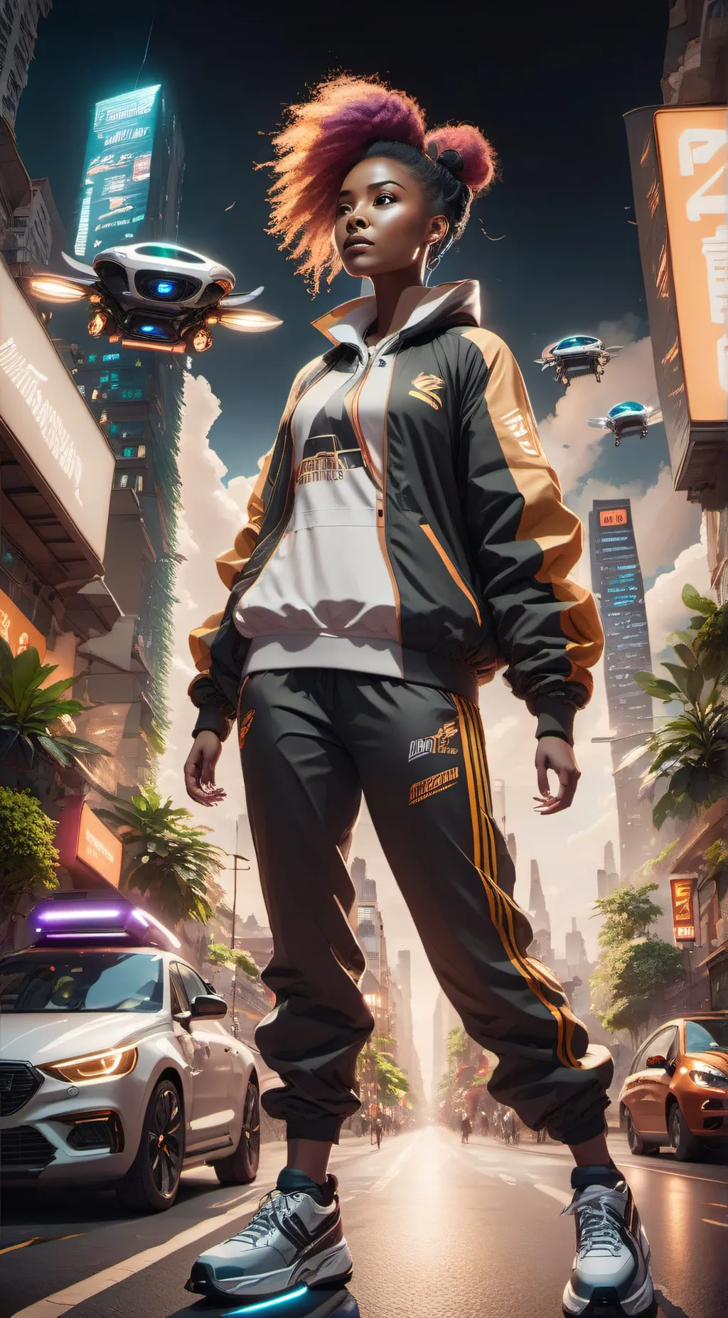 ai character: Luna background