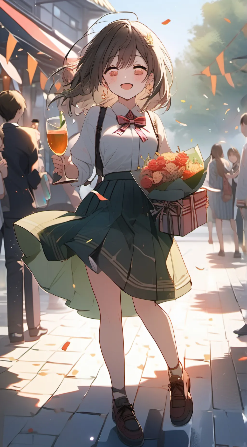 ai character: THANK YALL  background