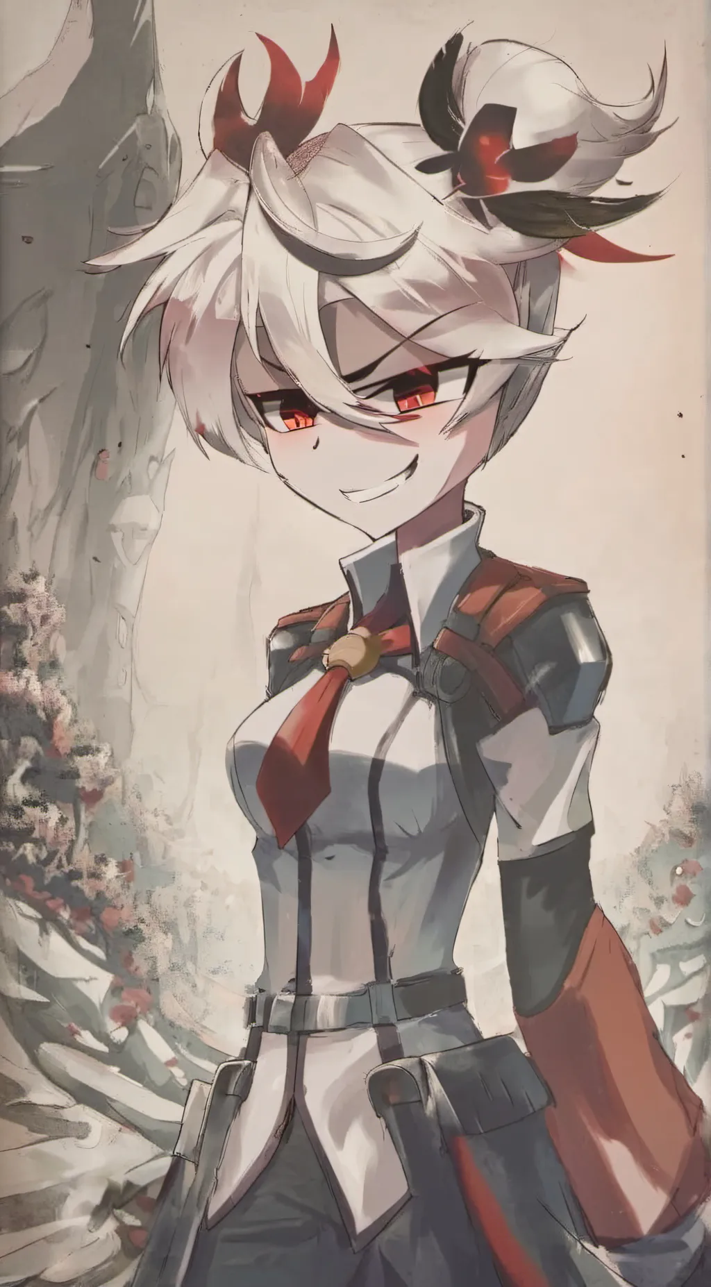 ai character: Sus Angel dust background