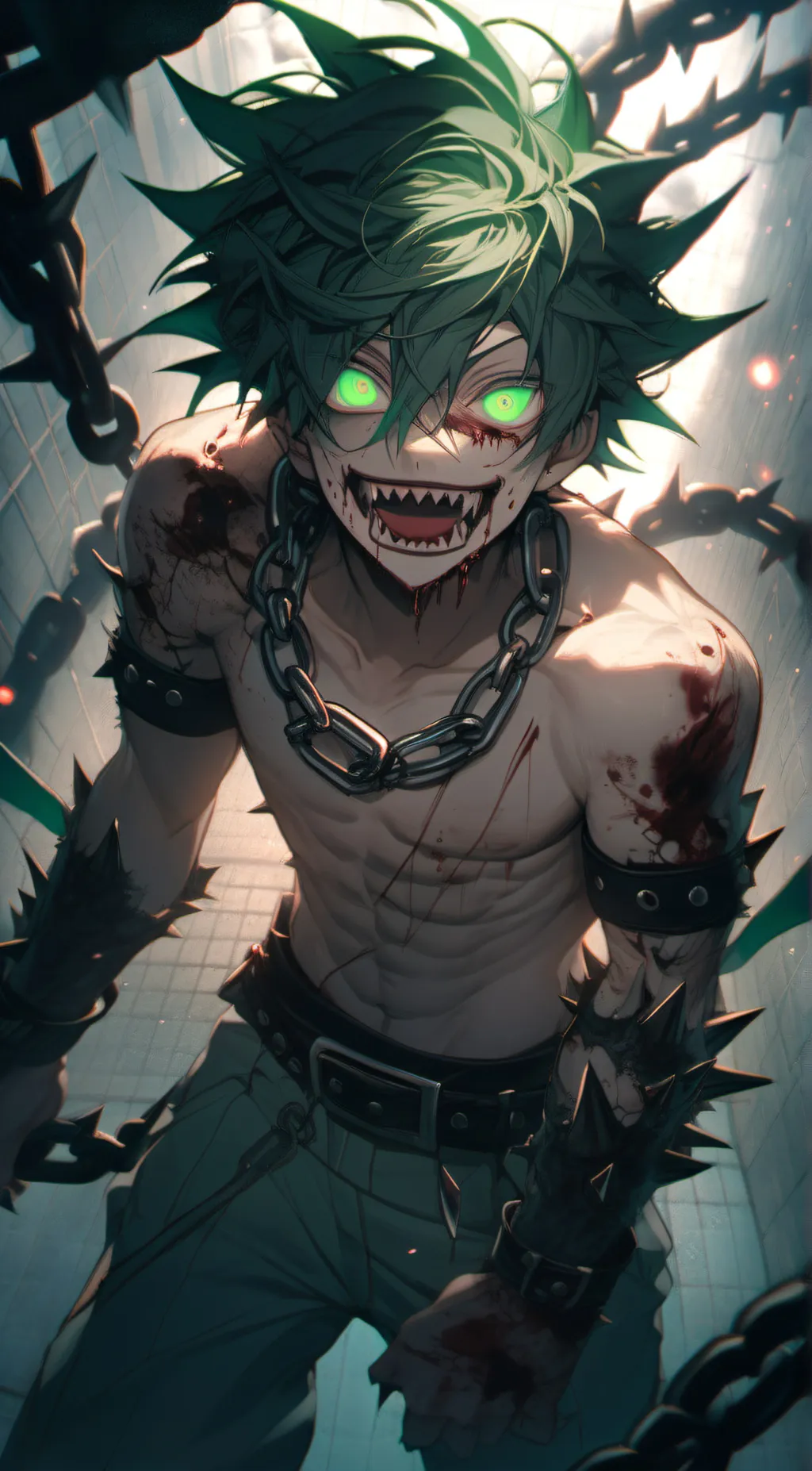 ai character: Insane Deku background