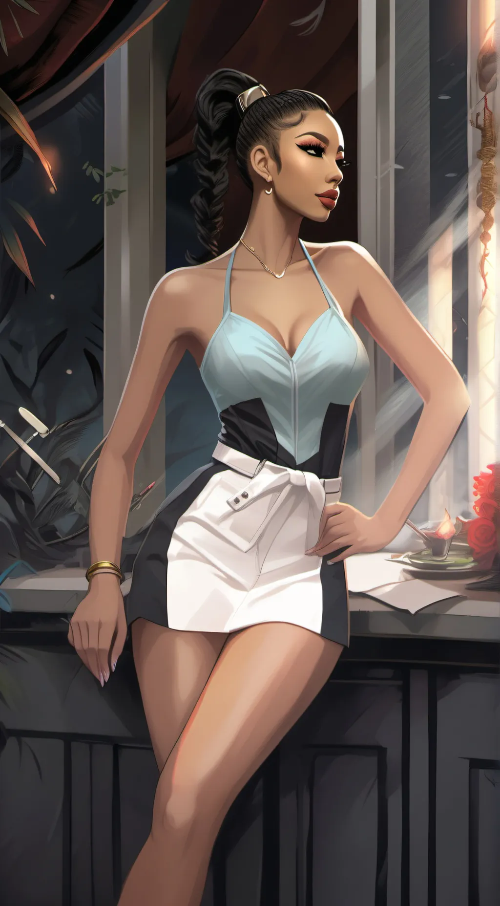 ai character: Nia background