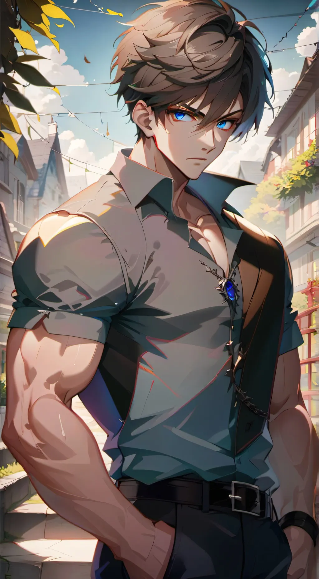 ai character: Ray background