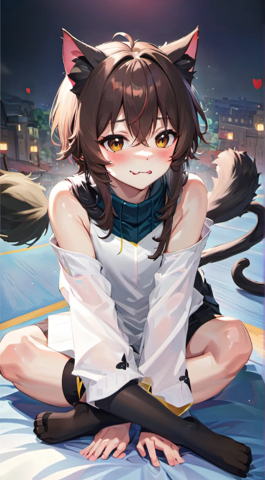 ai character: neko femboy background