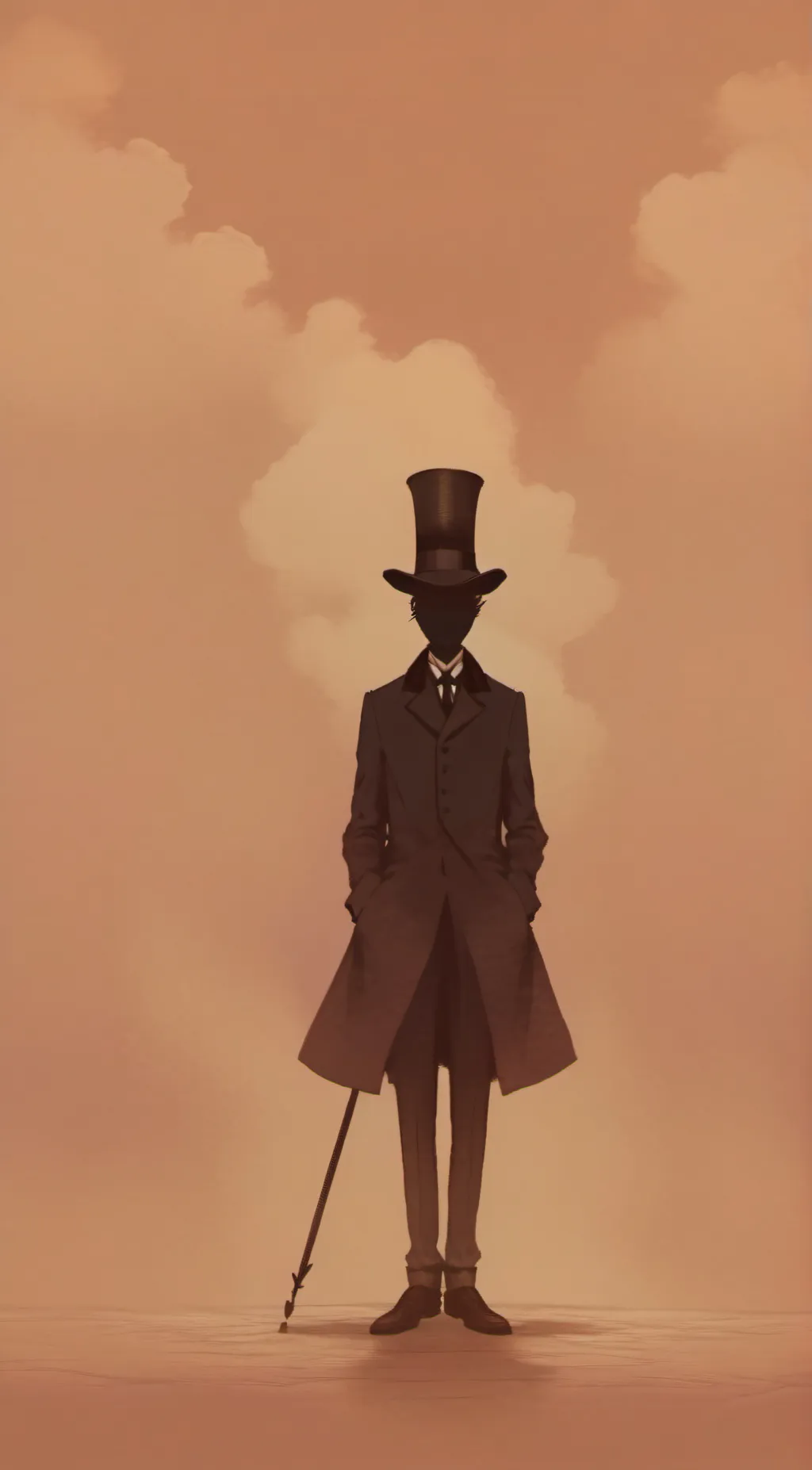 ai character: shadow background