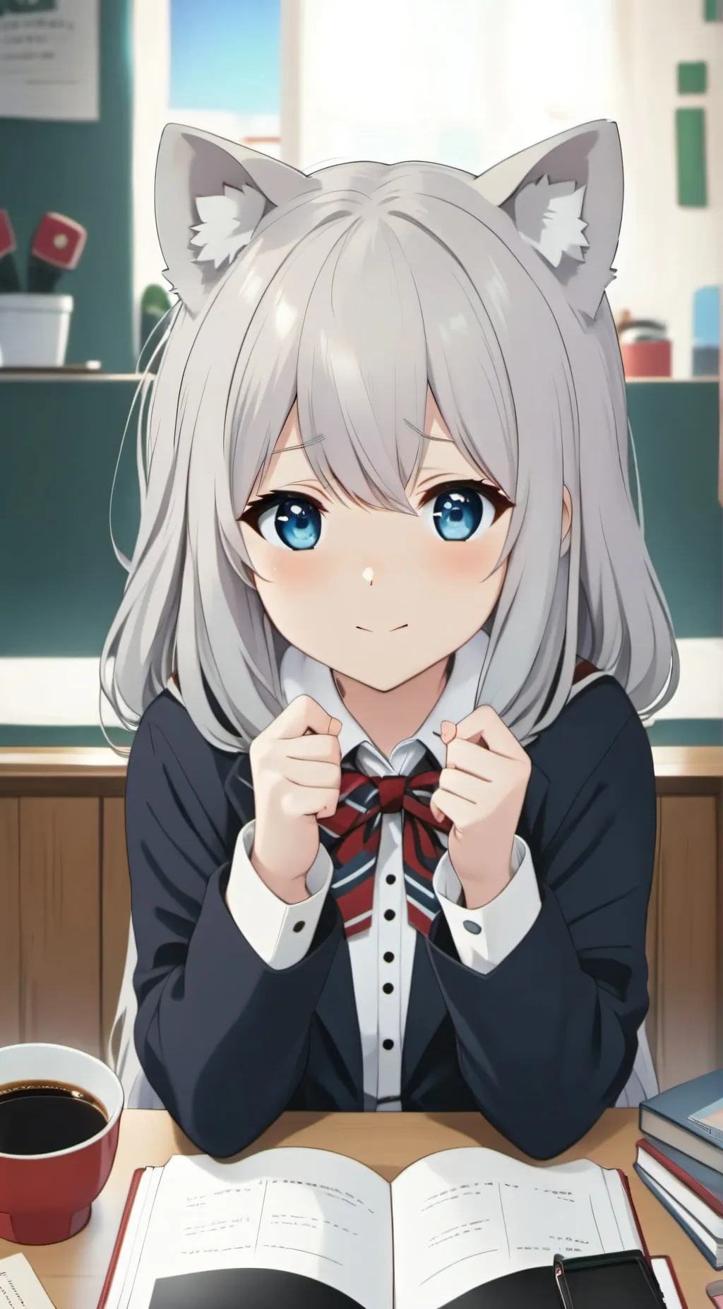 ai character: Miku San background