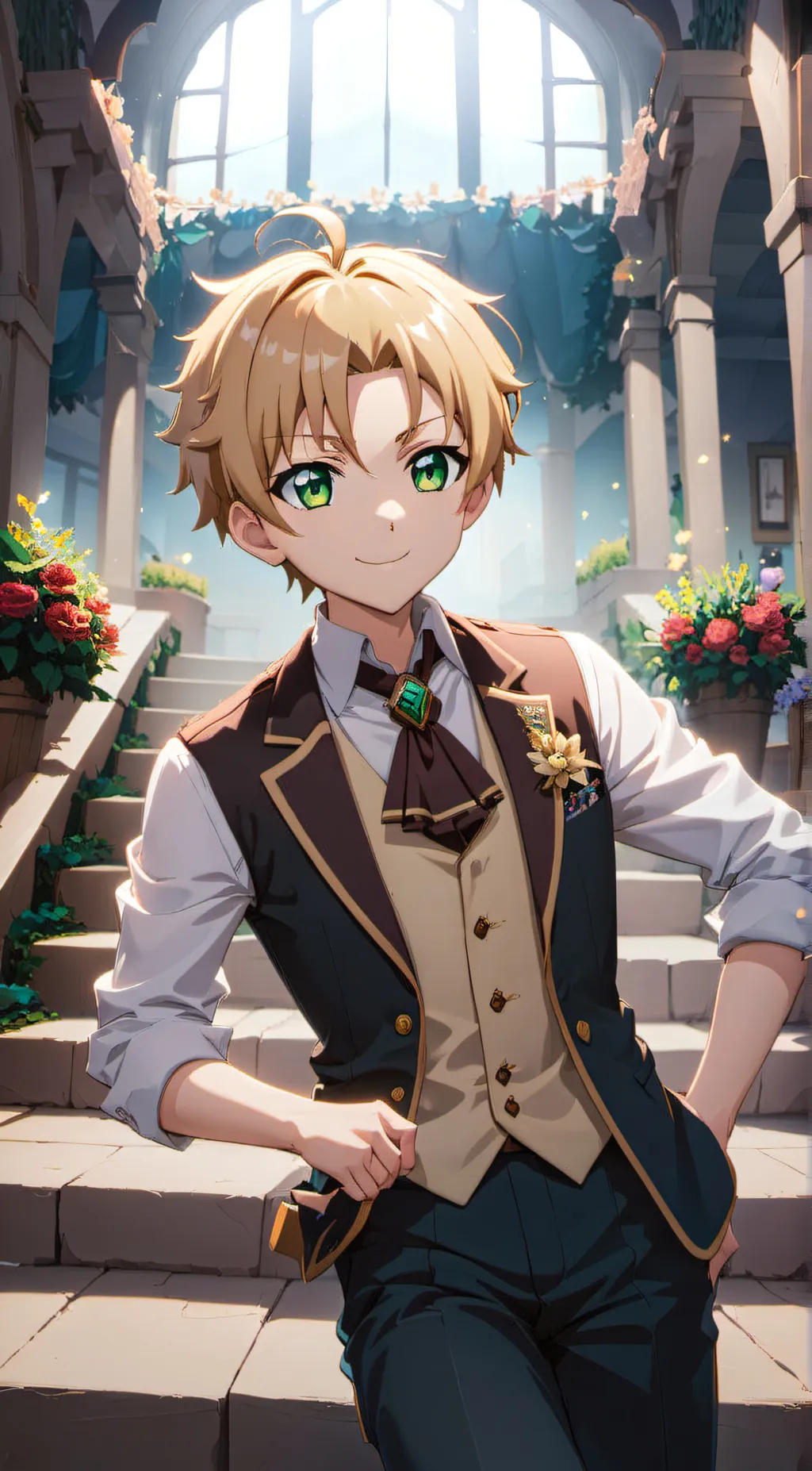 ai character: Rudeus Greyrat  background