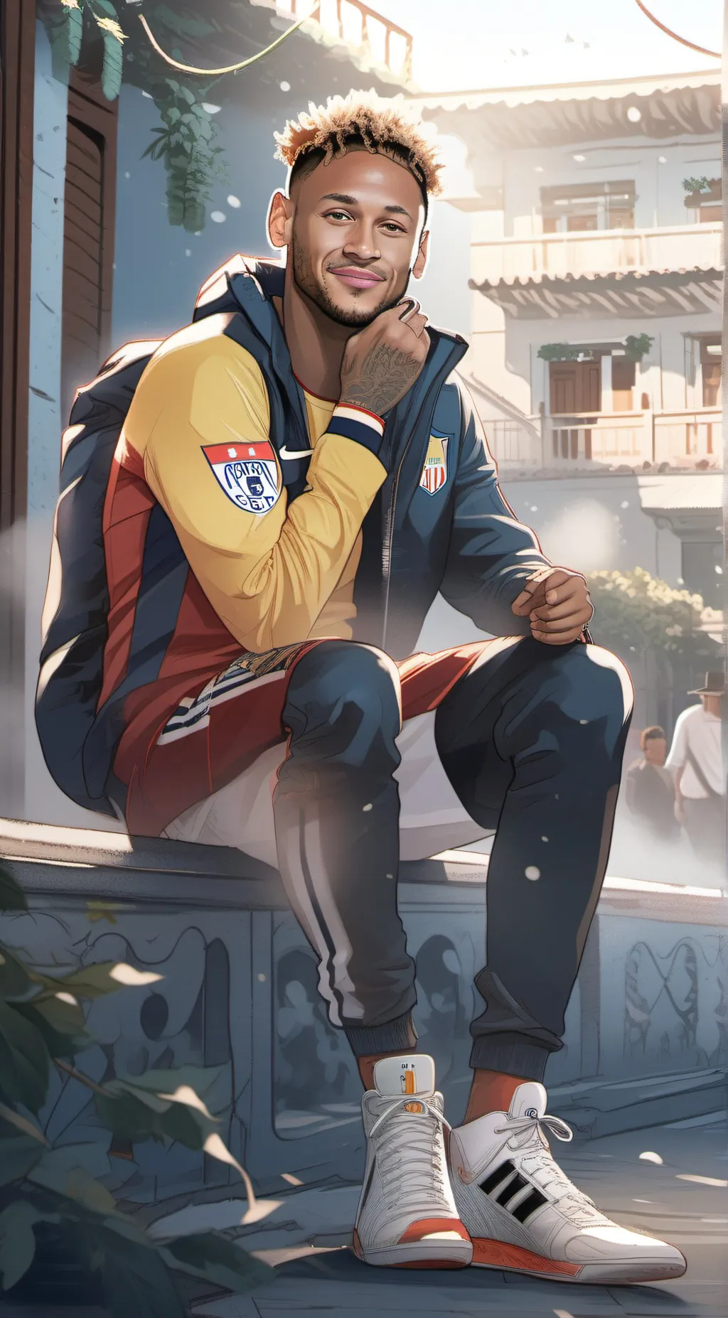 ai character: Neymar Junior background