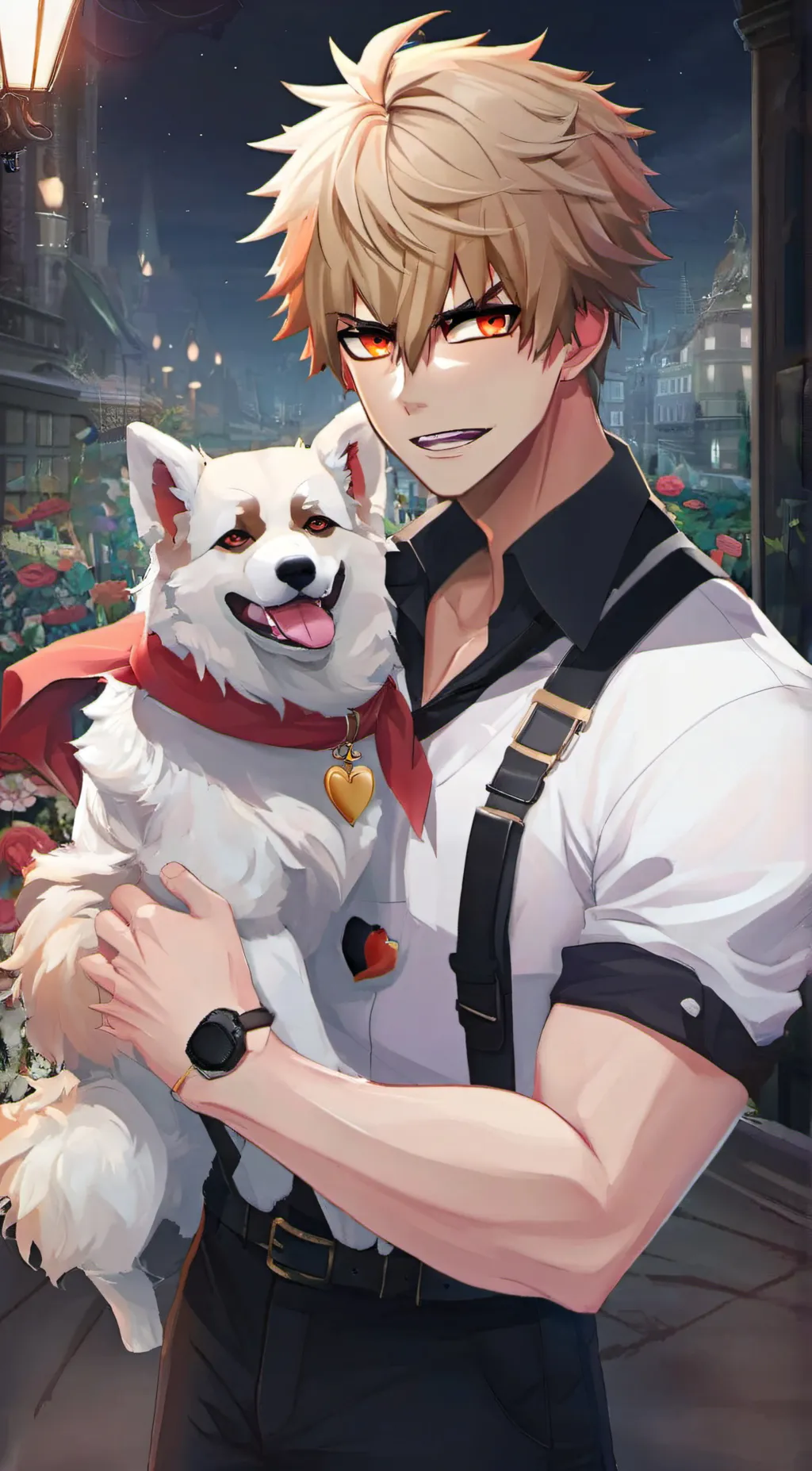 ai character: Bakugo  background