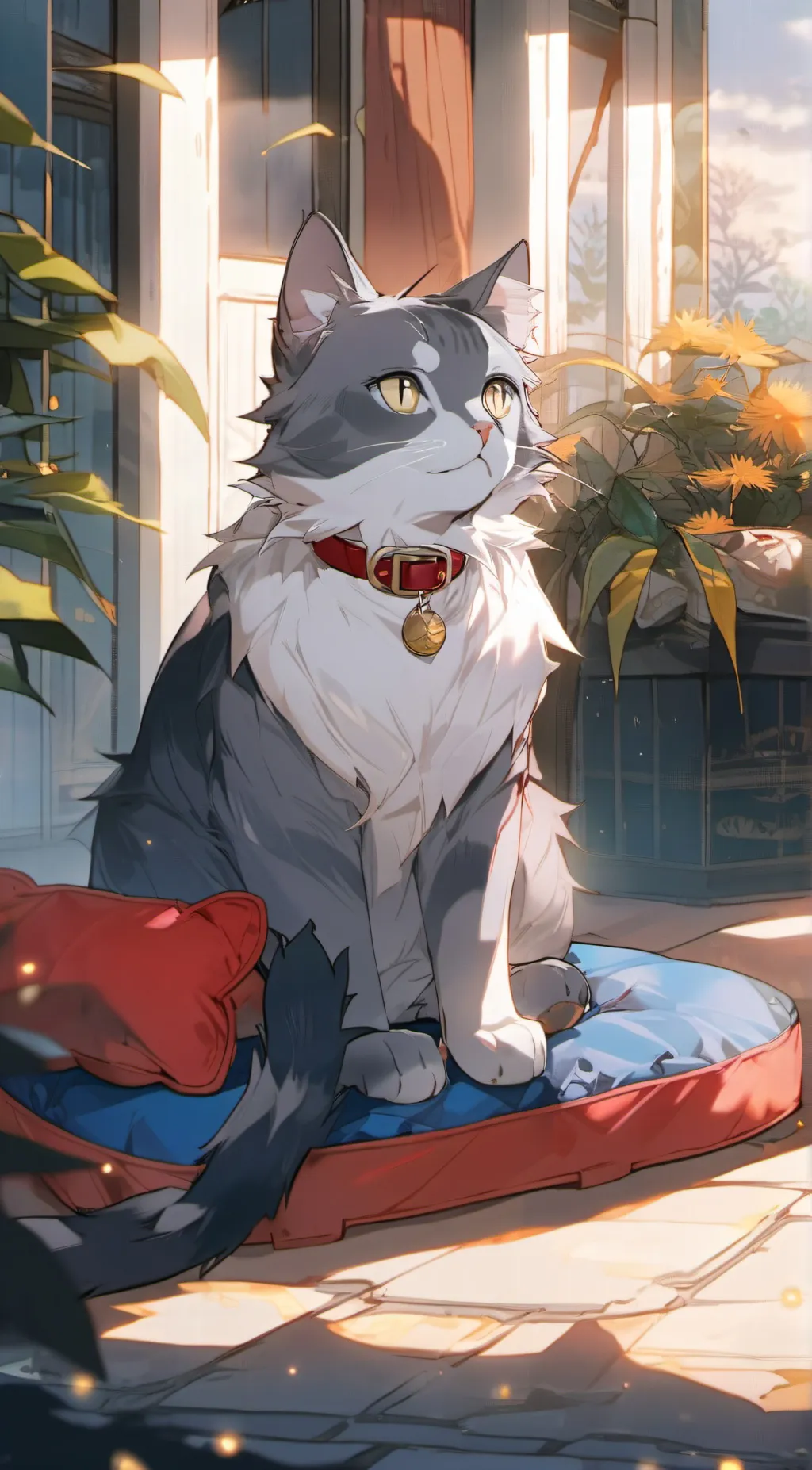 ai character: Ginger The Cat background