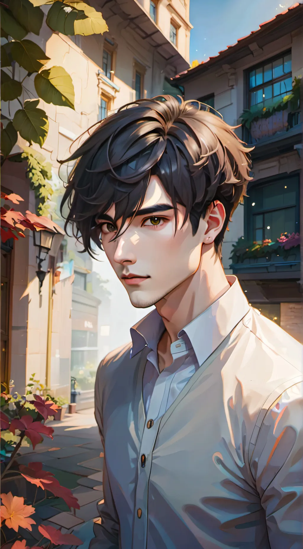 ai character: derek holtman background