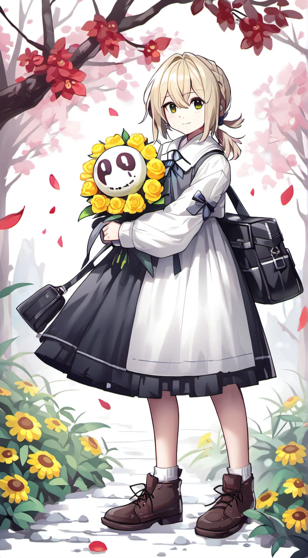 ai character: Flowey vs ut background