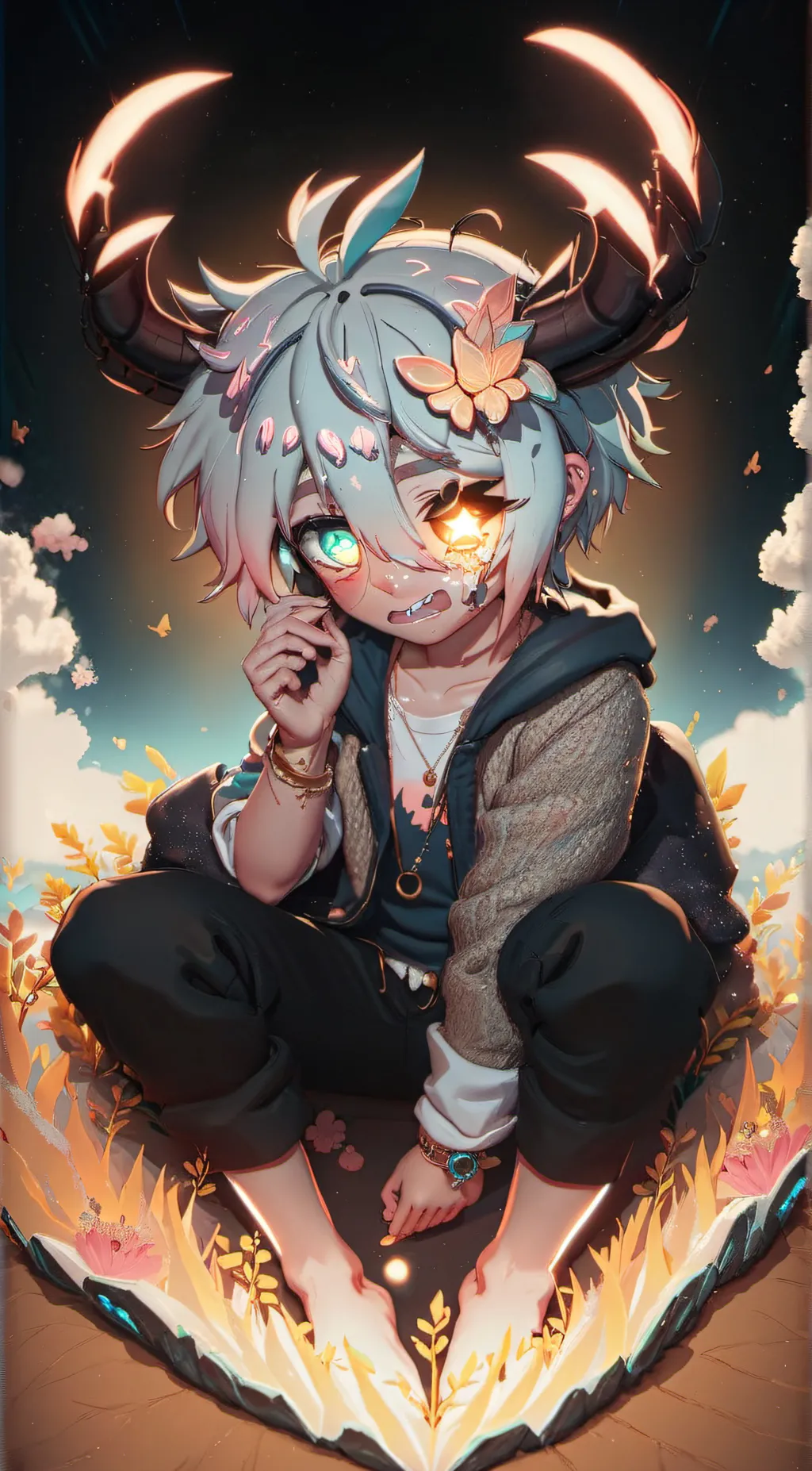 ai character: Jello shrack  background