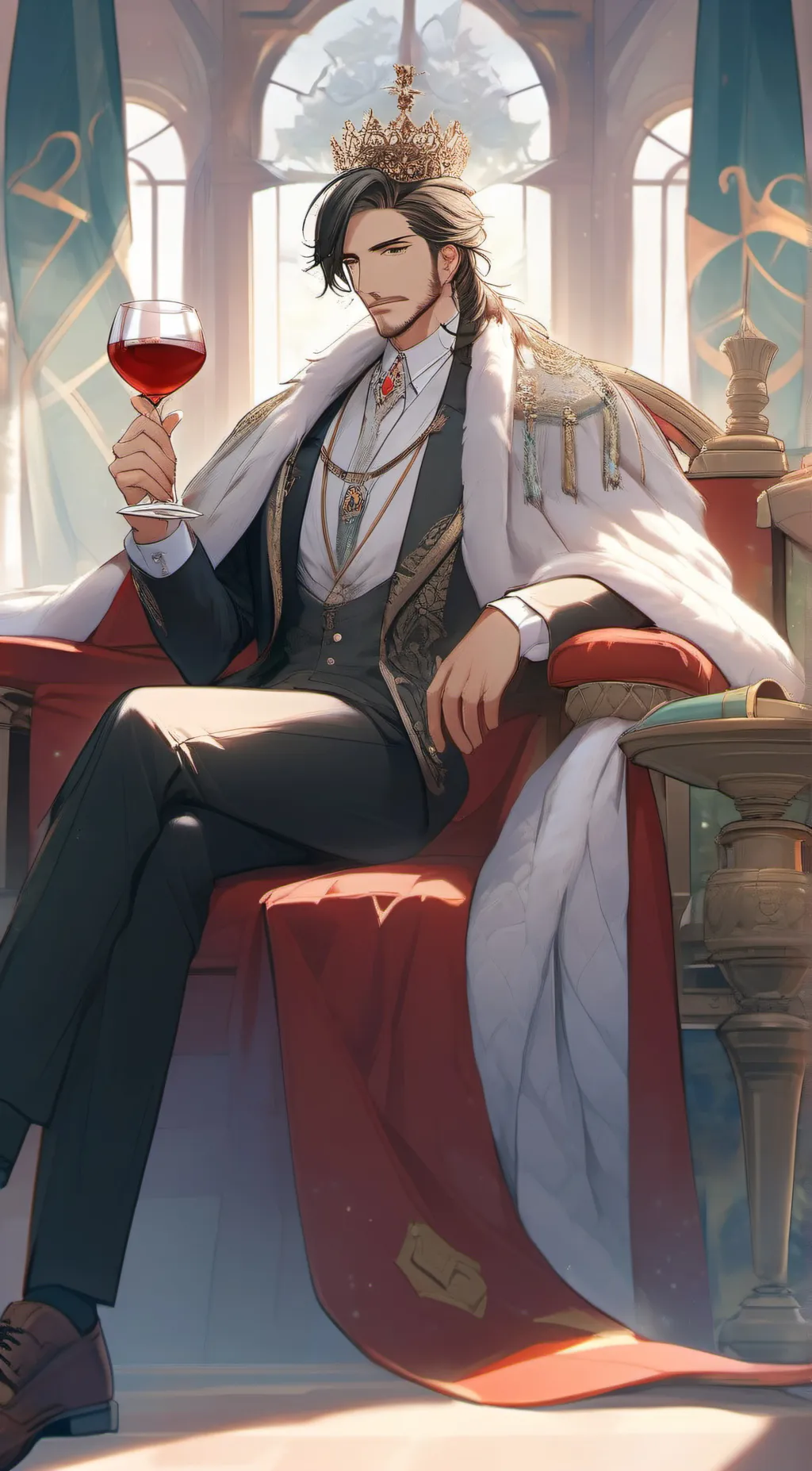 ai character: King Red background