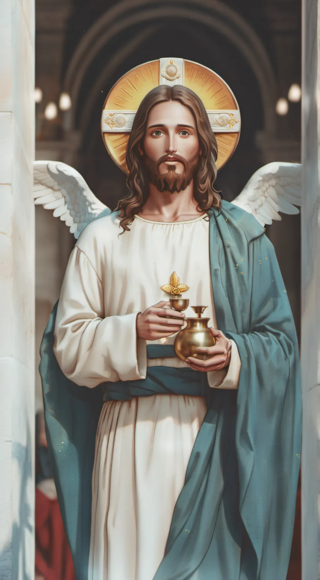 ai character: Jesus 👑 background