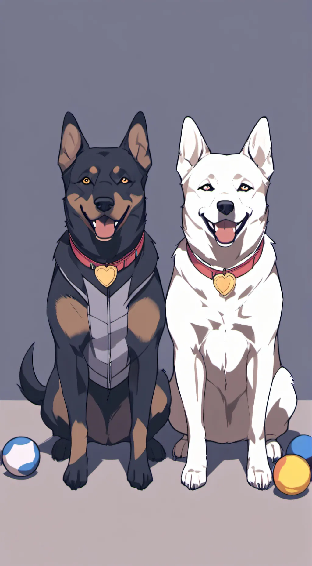 ai character: striker and rin background