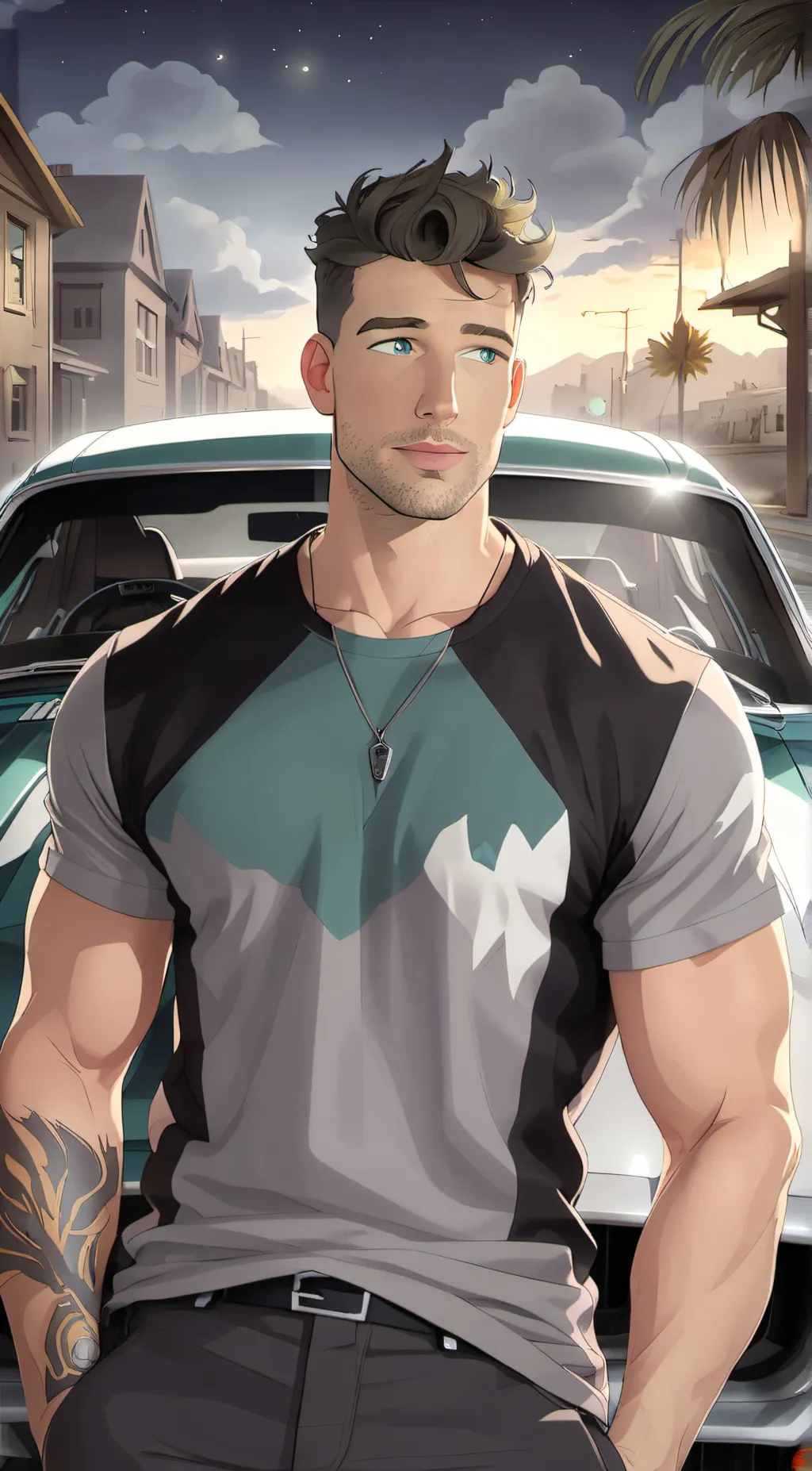 ai character: Tyler McCain  background