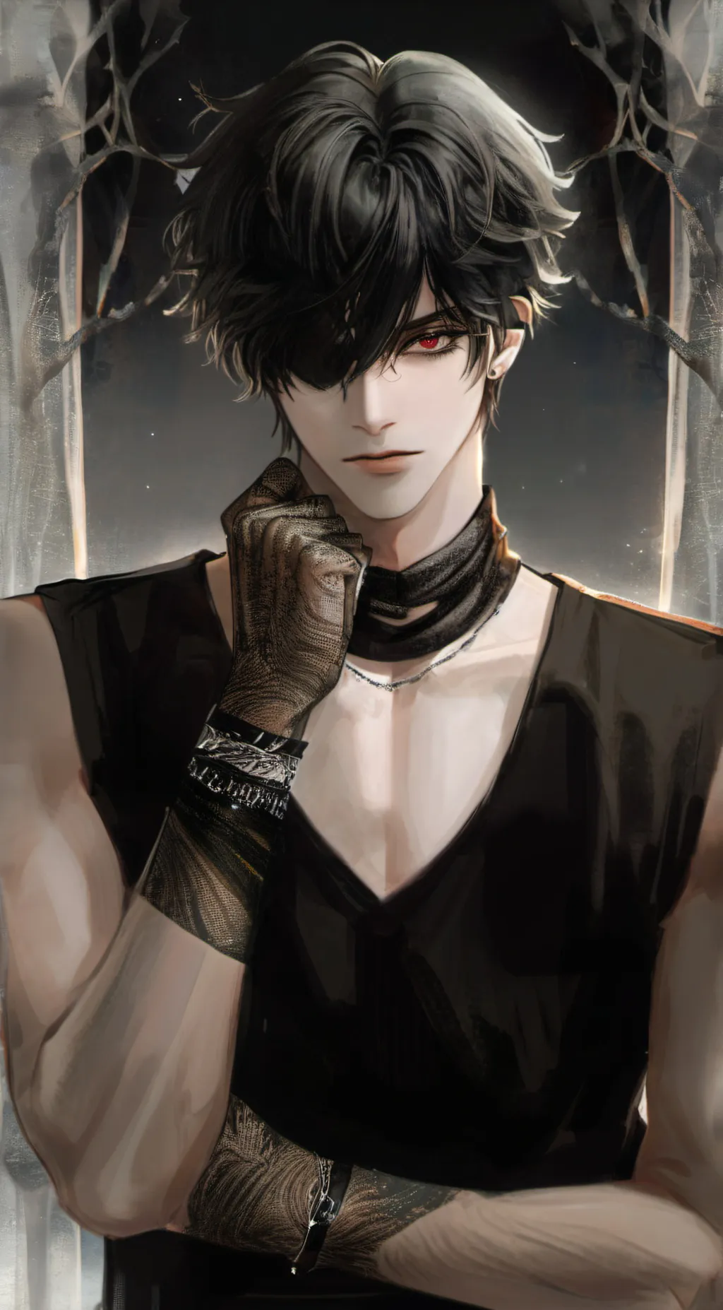 ai character: ~ash~ background