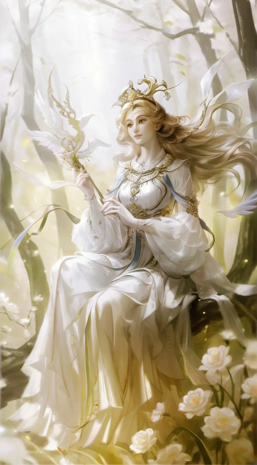 ai character: Ur gaurdian Angel  background