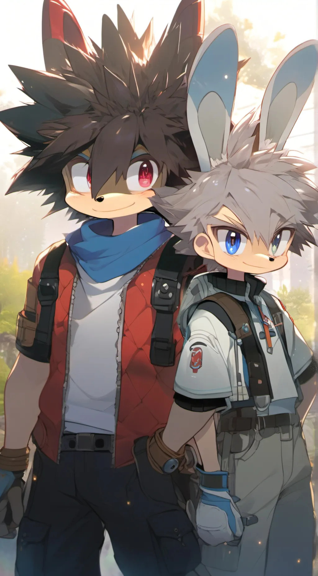 ai character: Hunter and jet background