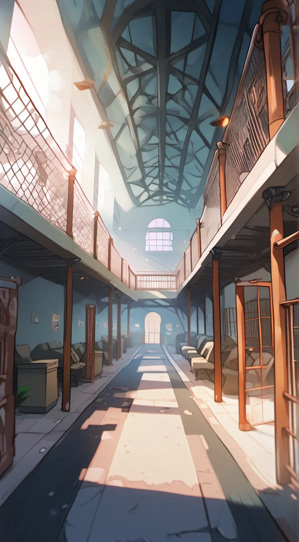 ai character: Max security jail. background