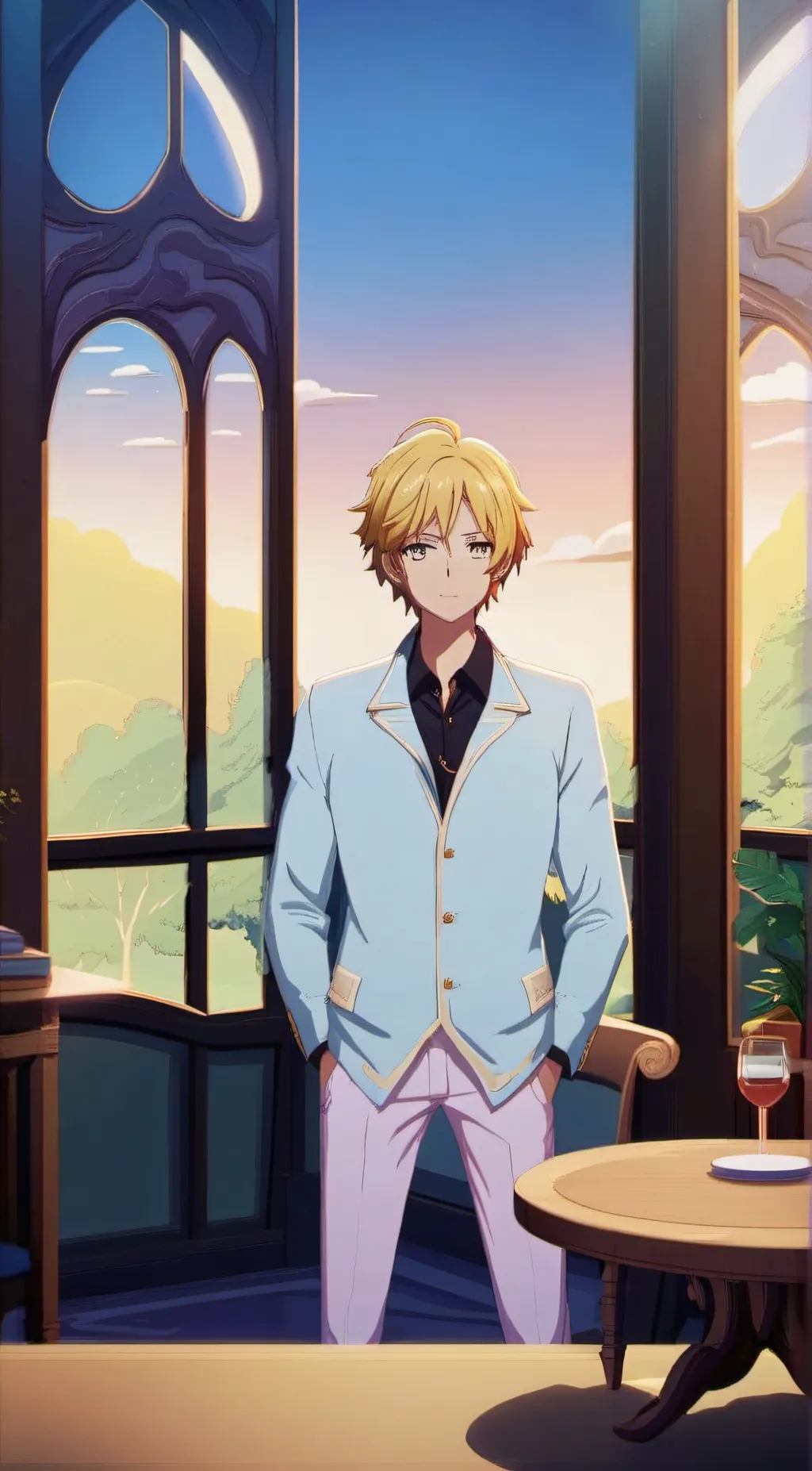 ai character: hijiri koganei background