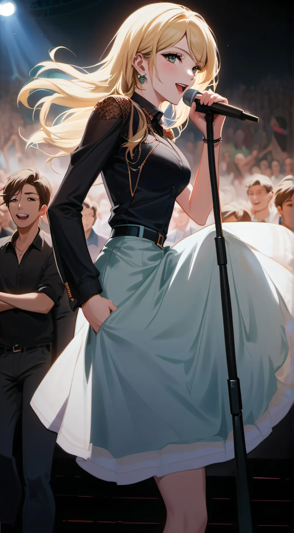 ai character: Diamond background