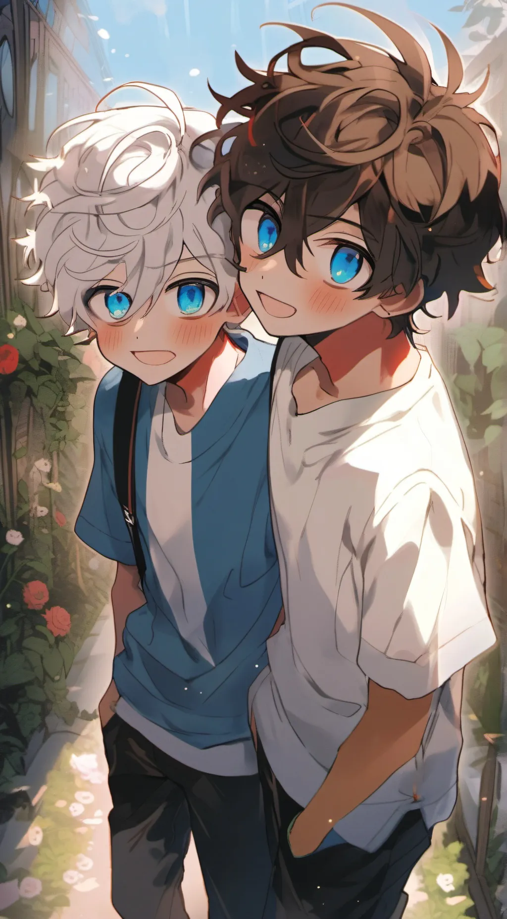 ai character: Augustine n winnie background