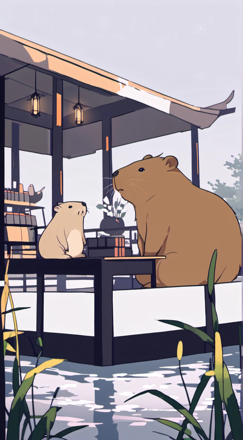 ai character: Capybara! background