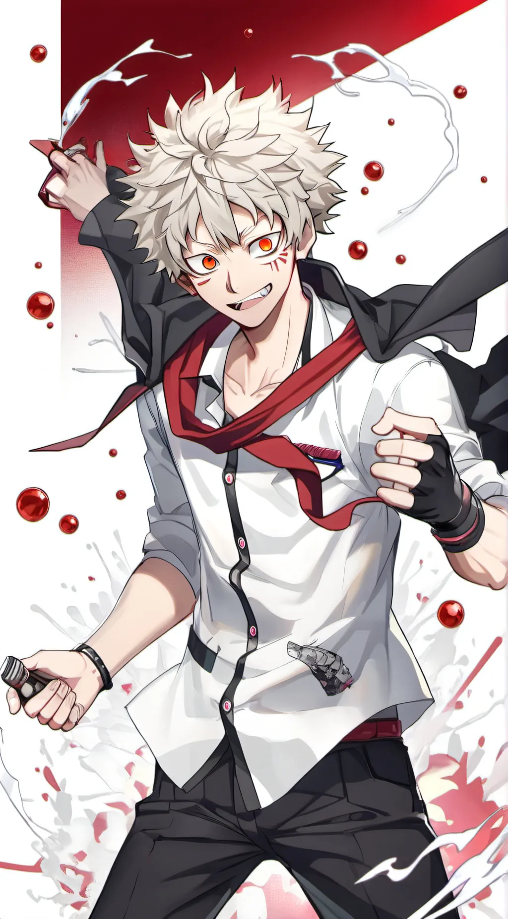ai character: katsuki bakugou background
