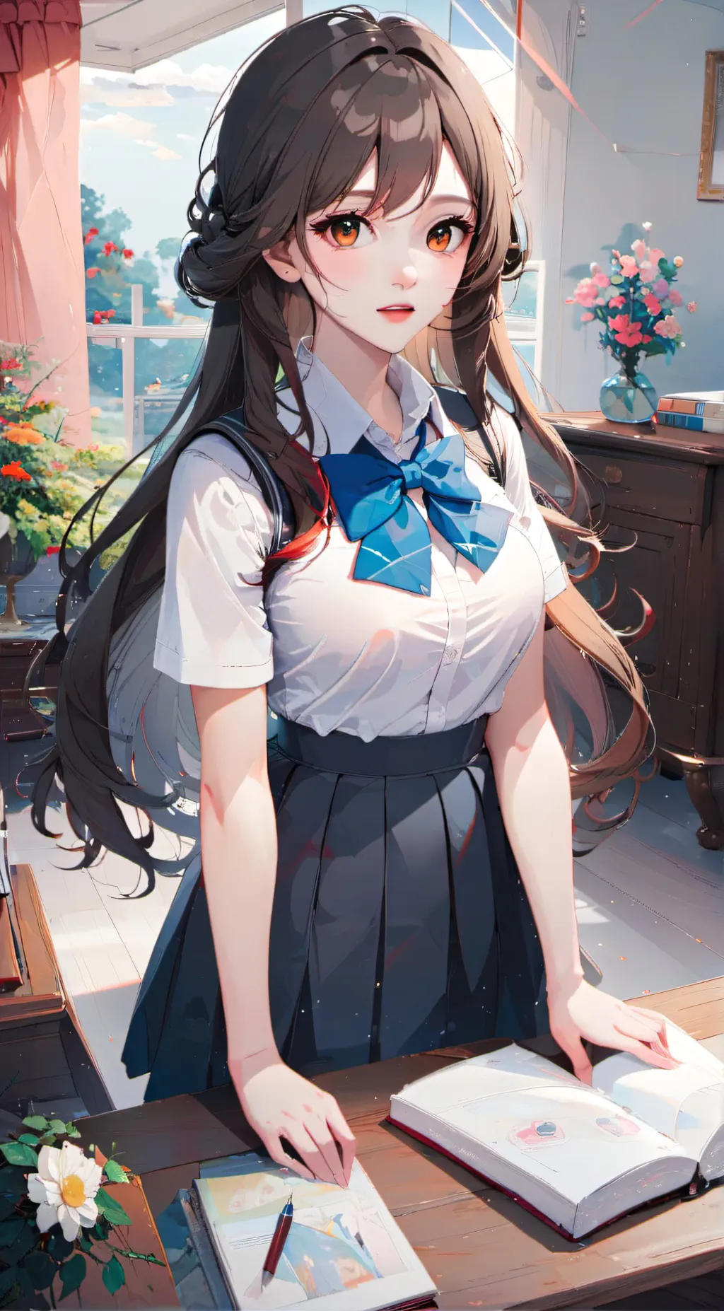 ai character: Luna  background