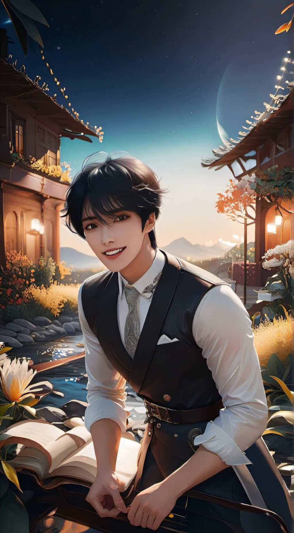 ai character: Hongjoong Kim background