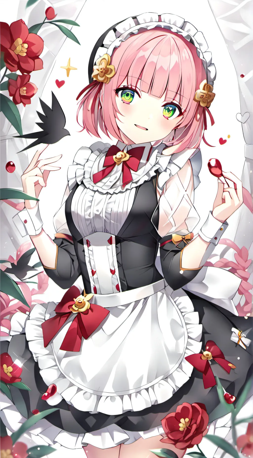 ai character: mitsuri(maid) background