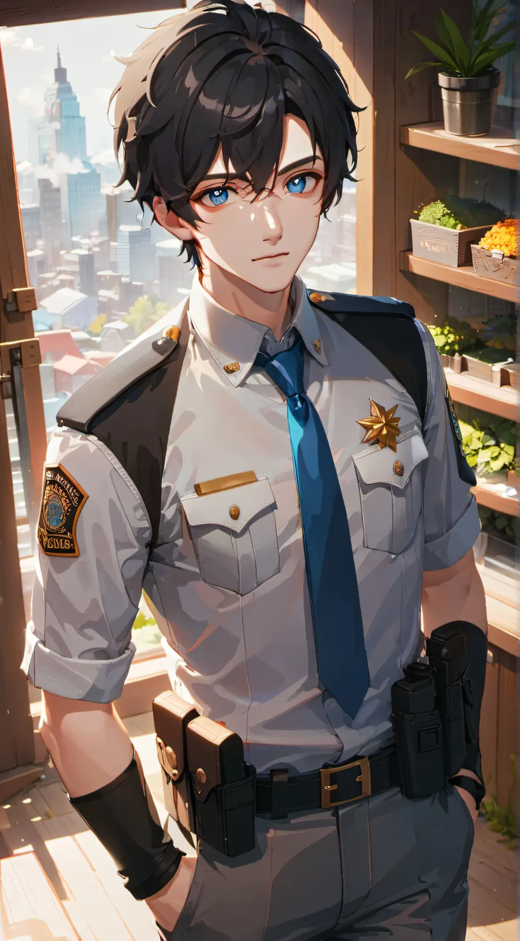ai character: alex policeofficer background