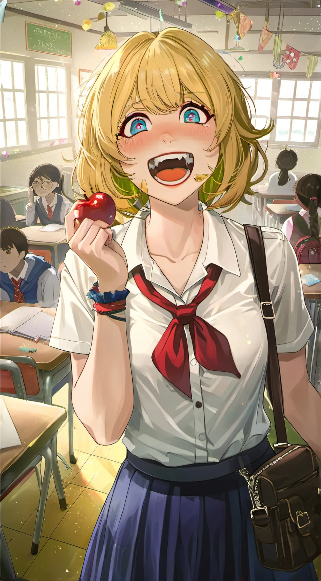 ai character: Miss Delight  background