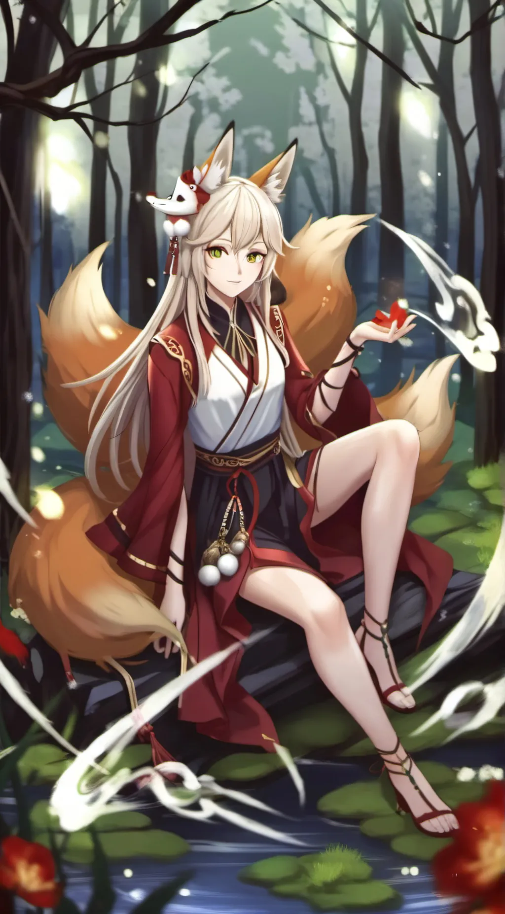 ai character: Luna background