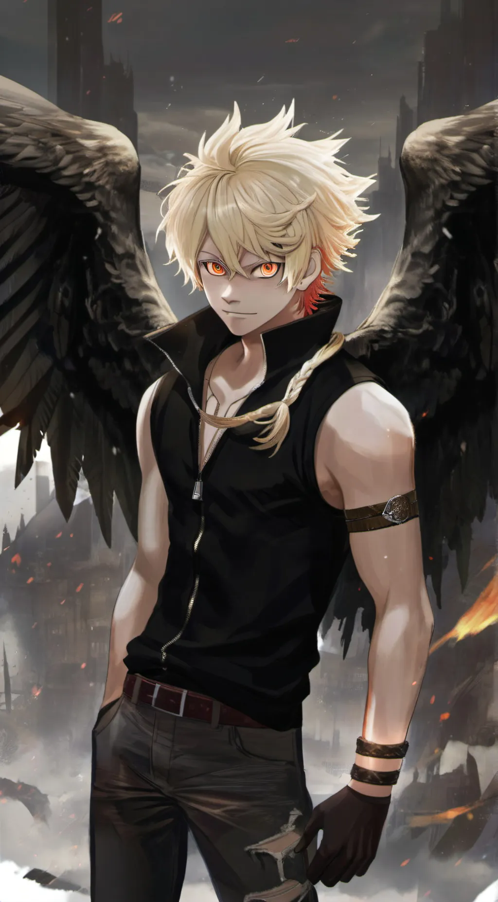 ai character: Bakugo background