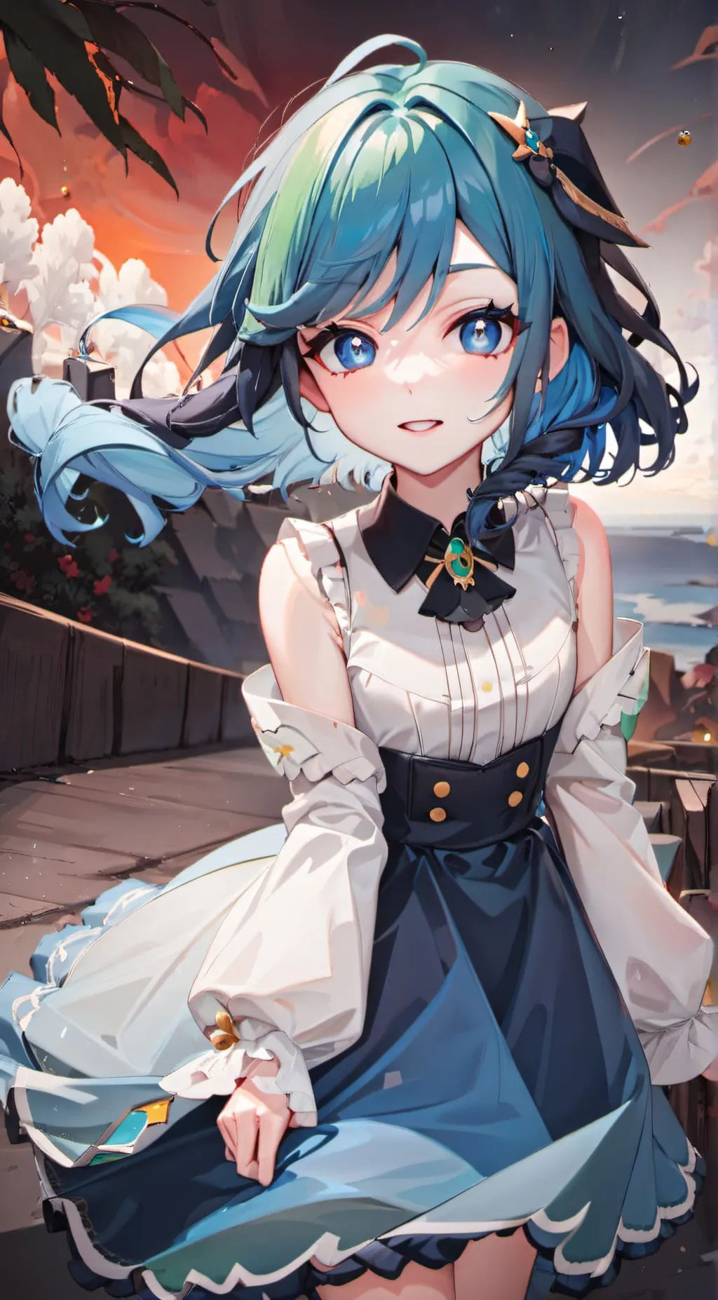 ai character: Ocean  background