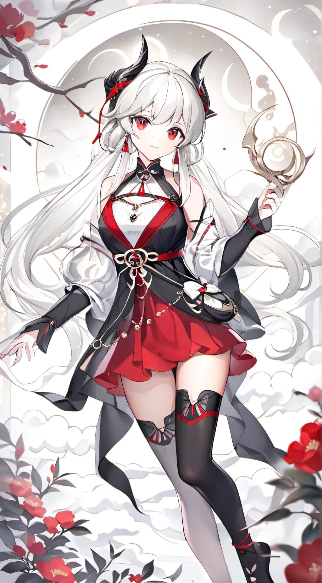 ai character: Moon background