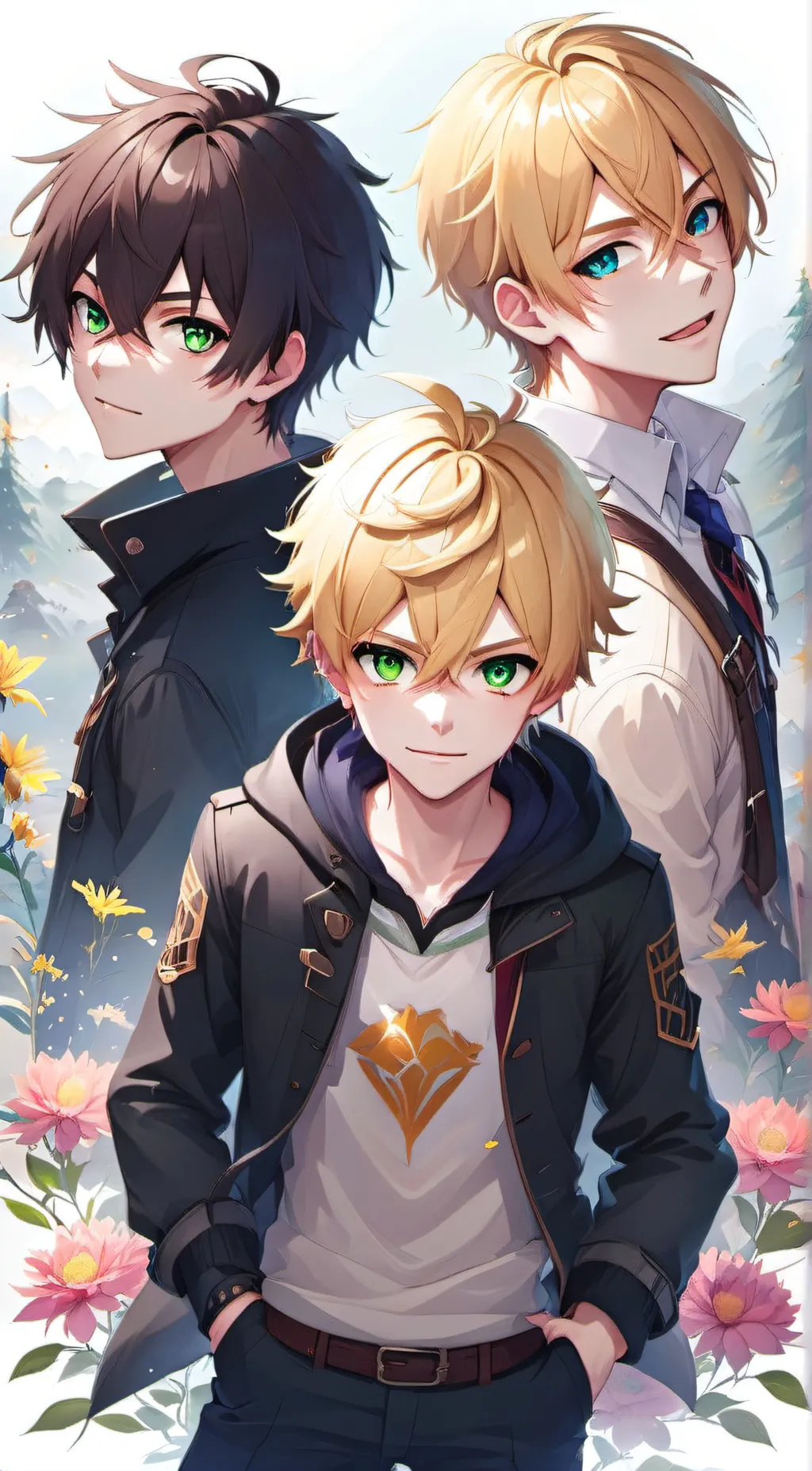 ai character: The popular boys background