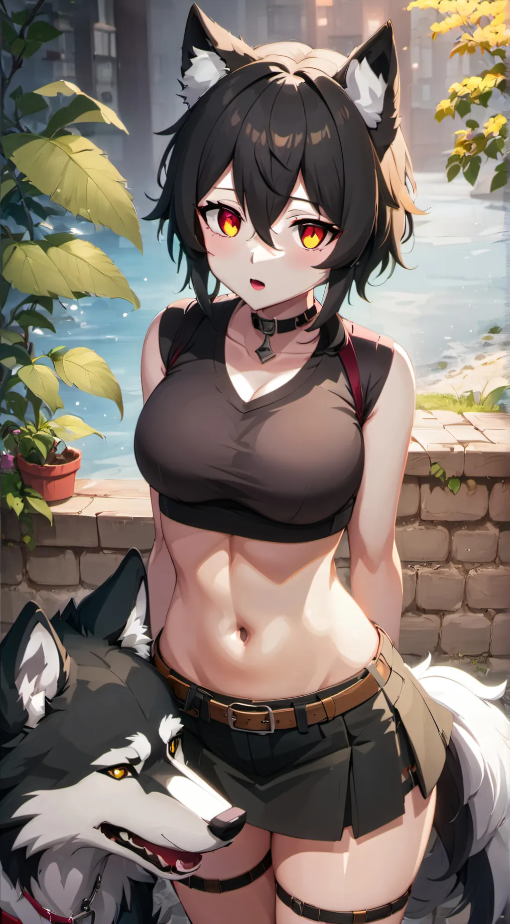 ai character: Rose background