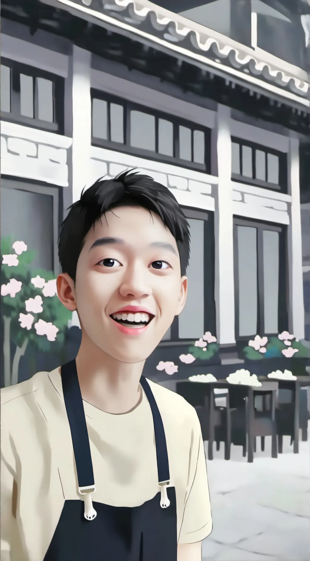 ai character: arch background