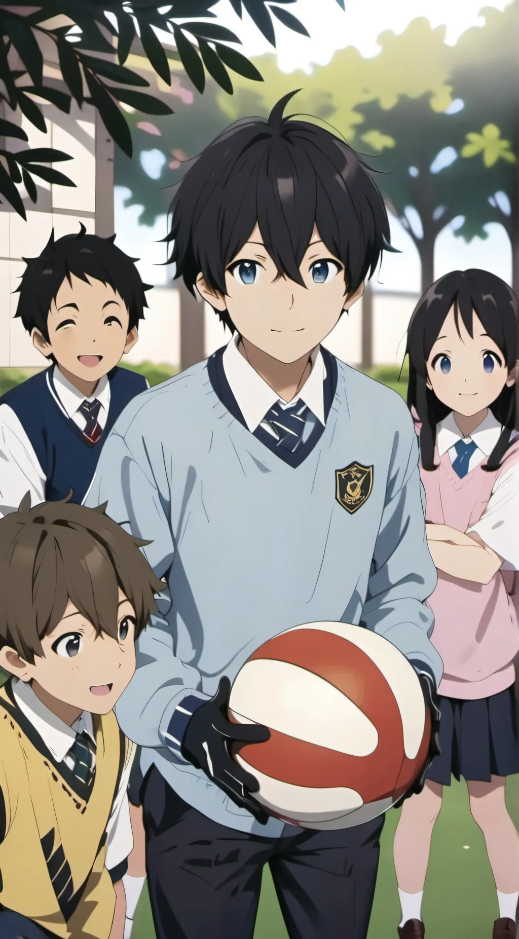 ai character: elementary school background