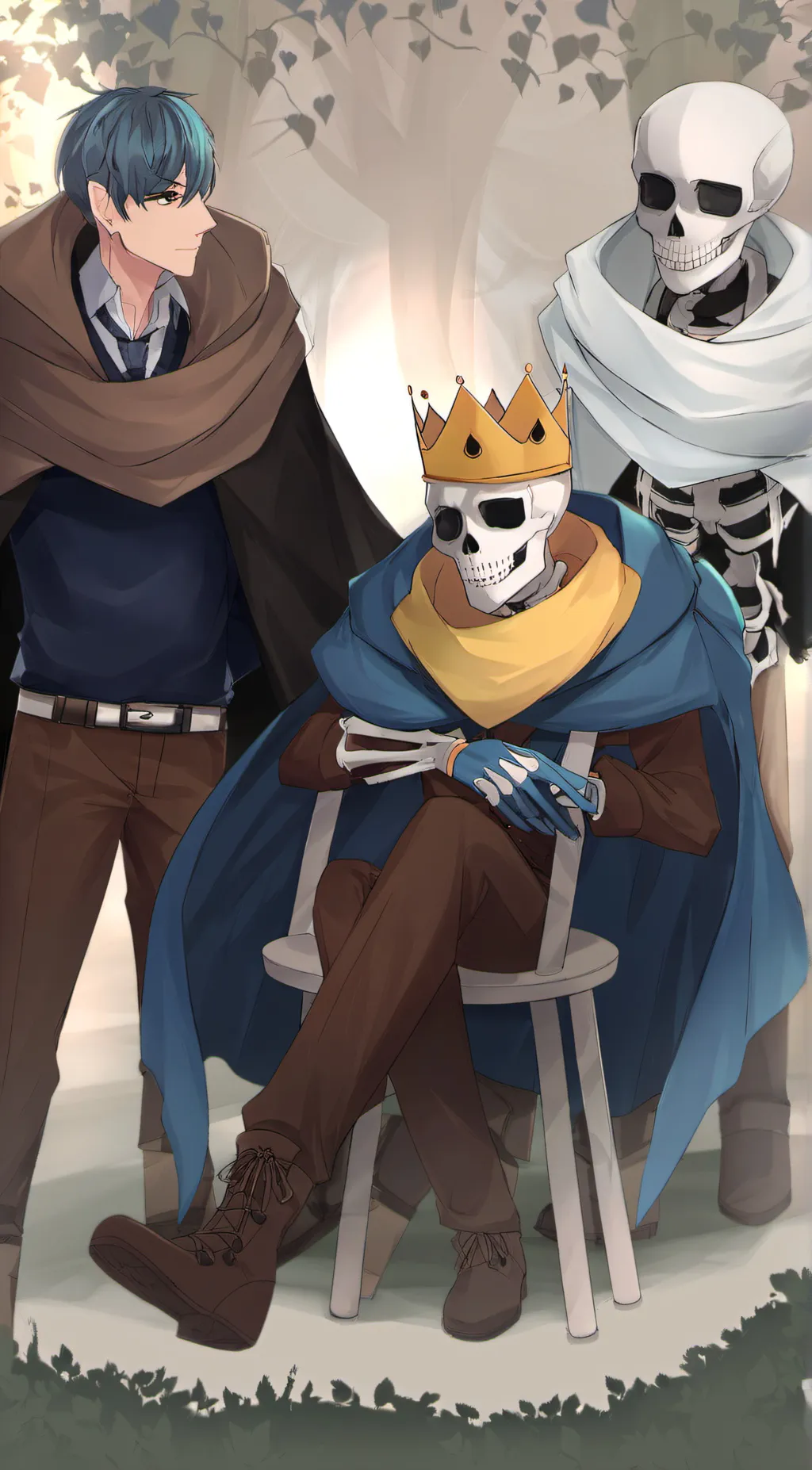 ai character: The star sanses background