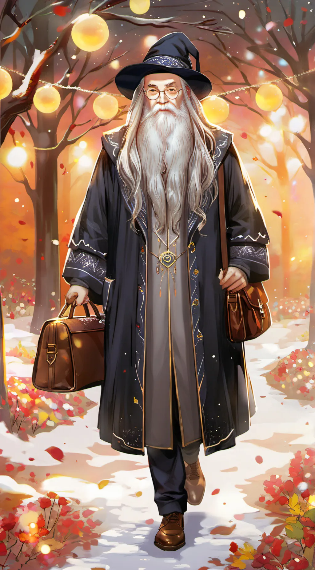 ai character: albus Dumbledore background
