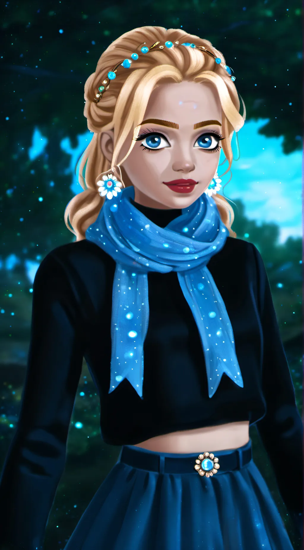 ai character: Lily  background