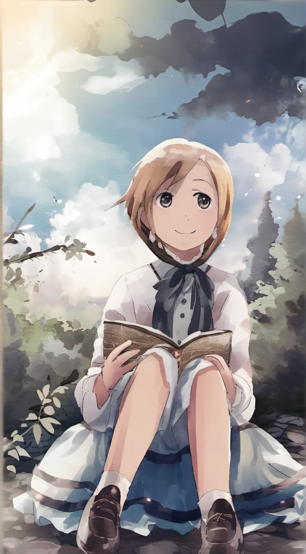 ai character: ugly girl background