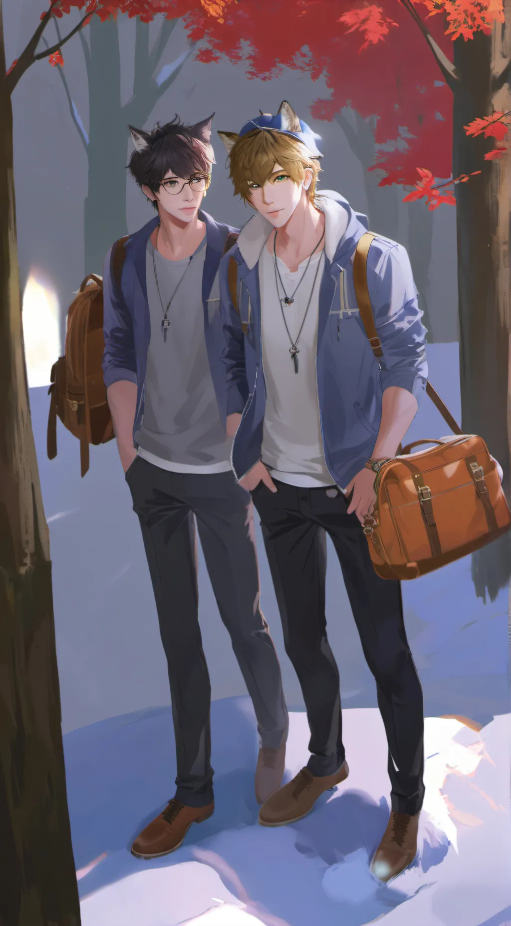 ai character: Zeke and Levi background