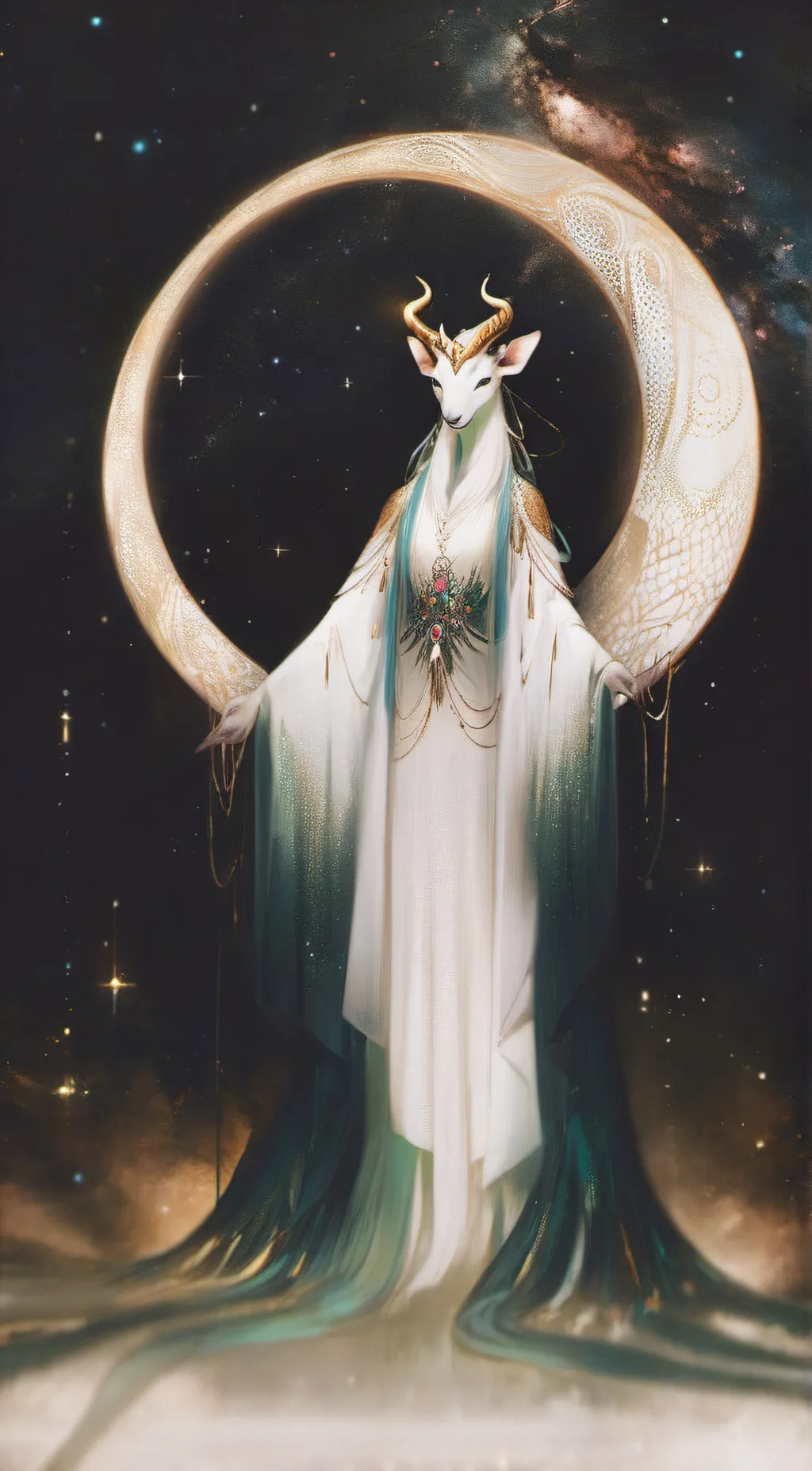 ai character: Luna background