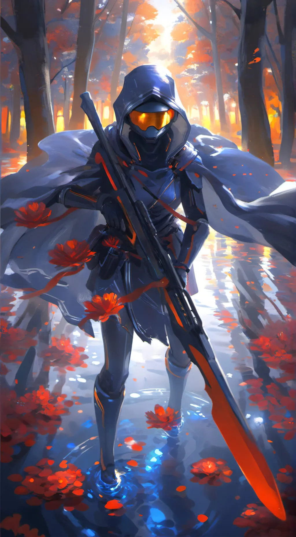 ai character: Figure background